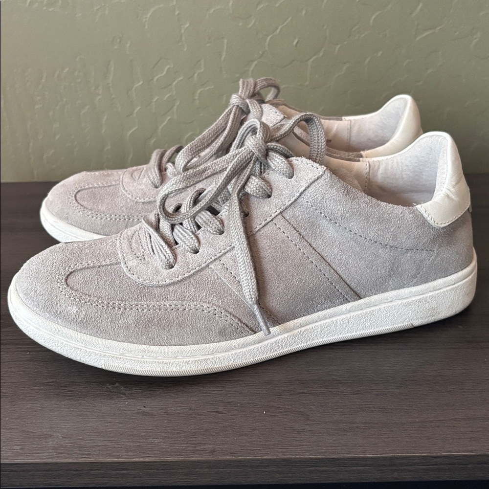 Sofft Ruby Retro Gray Suede Leather Sneakers Size… - image 2
